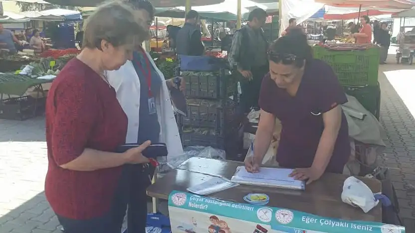Ödemiş'te 'Kilonu Öğren, Sağlıklı Yaşa' Standı Kuruldu