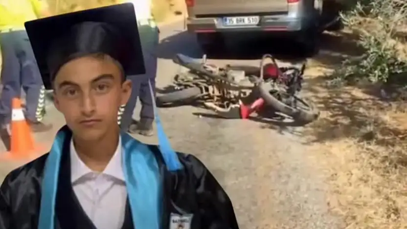 ÖDEMİŞ'TE PİKAPLA ÇARPIŞAN 15 YAŞINDAKİ ÇOCUK CAN VERDİ