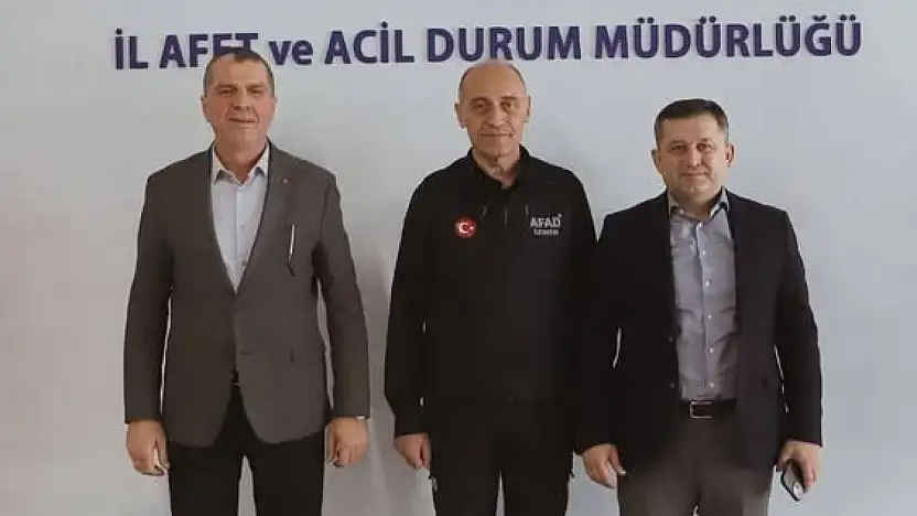 ÖDEMİŞ'TE YANGIN MAĞDURLARI İÇİN AFAD ZİYARETİ