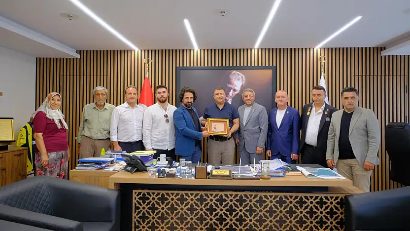 ŞEHİT VE GAZİLER DERNEĞİ'NDEN BAŞKAN OKUROĞLU'NA ZİYARET
