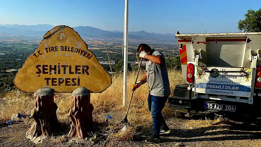 Şehitler Tepesinin Tabelası, Tire Belediyesi Tarafından Tamir Edildi