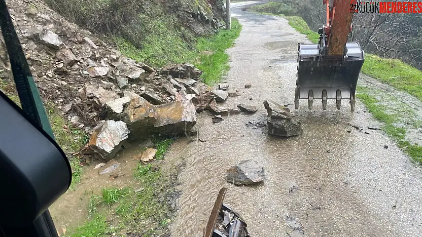 Tire Belediyesi'nde yoğun yağış mesaisi