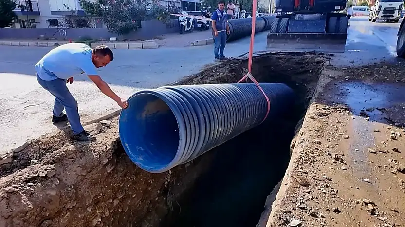 Tire'de 180 Milyonluk Yağmur Suyu Hattı Yatırımı