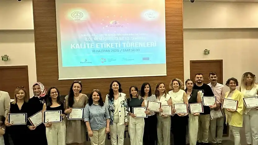 Tire'den 28 Öğretmene Kalite Etiketi Ödülü