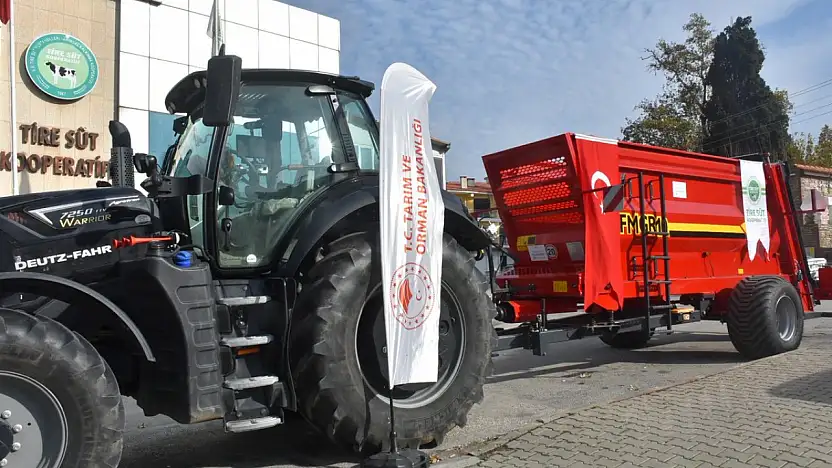 Tire Süt Kooperatifi Ekipman Parkını Gübre Dağıtma Makinesiyle Güçlendirdi