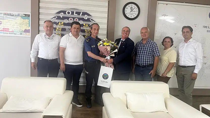 Tire Ticaret Odası'ndan İlçe Emniyet Müdürü Uçar'a Hayırlı Olsun Ziyareti