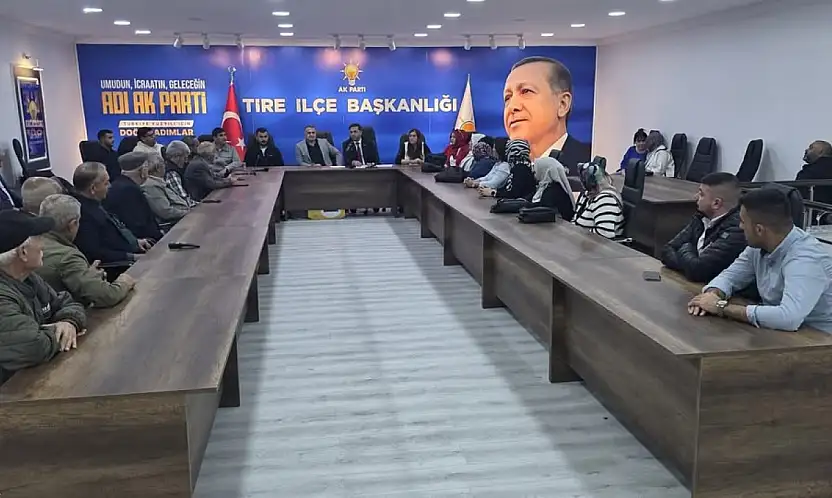 AK Parti Tire İlçe Teşkilatı Aylık Danışma Toplantısını Gerçekleştirdi