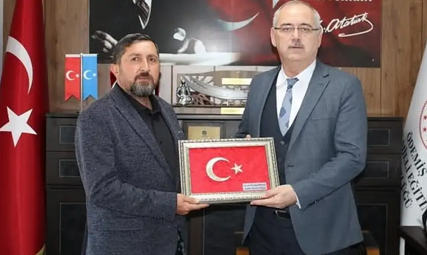 EDEP Başkanı Fatih Çakır, İlçe Millî Eğitim Müdürü Sunullah Desticioğlu ile Bir Araya Geldi