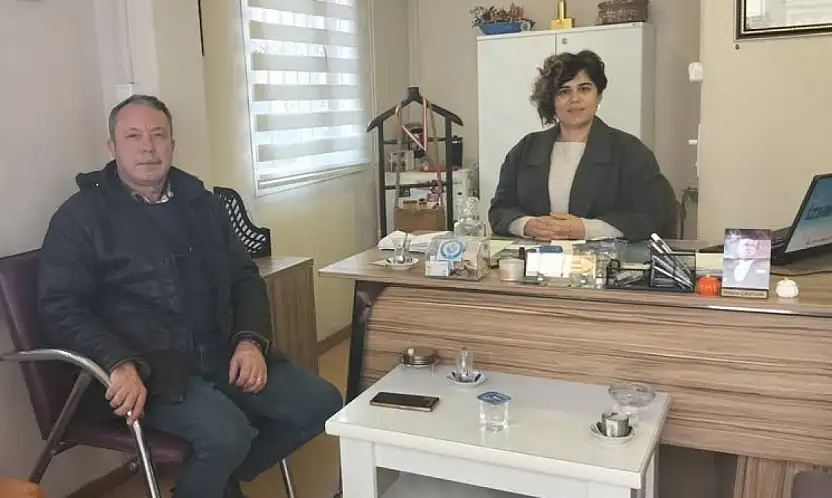 ERDEM DERYA, UMURBEY MAHALLE MUHTARI HATİCE ACAR ÇAVDAR'I ZİYARET ETTİ