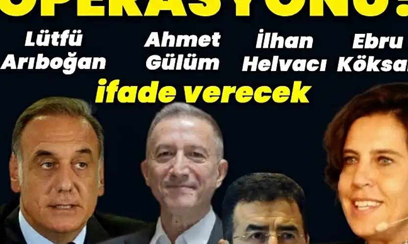 FUTBOLDA FETÖ OPERASYONU: 4 İSİM İFADE VERECEK