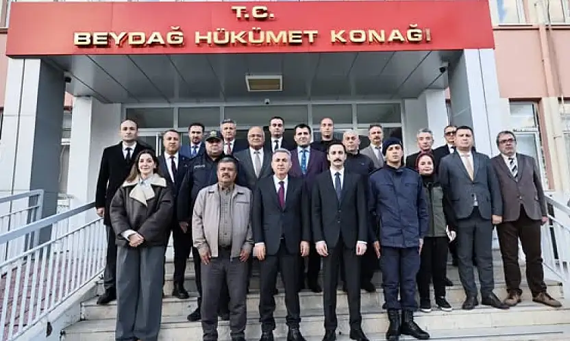 İZMİR VALİSİ ELBAN, BEYDAĞ'DA KAYMAKAMI ZİYARET ETTİ