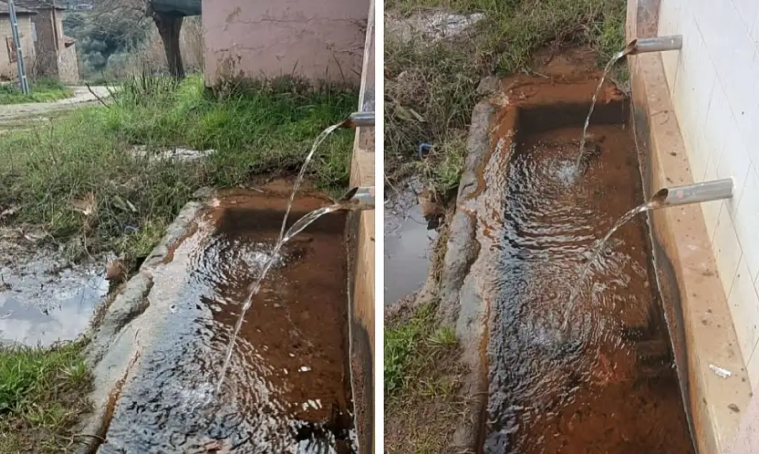 KAYAKÖY'DE BOŞA AKAN SU TV9 İHBAR HATTI'NA GELDİ