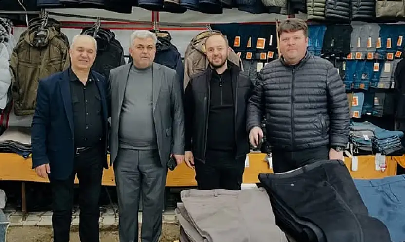 KİRAZ BELEDİYE BAŞKANI ODA BAŞKANLARIYLA ÇARŞIYI GEZDİ, ESNAFI DİNLEDİ