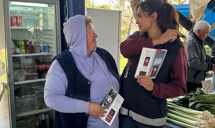 KİRAZ EMNİYET MÜDÜRÜ EŞREF ACAR'IN TALİMATIYLA PAZARDA ÖRNEK GÜVENLİK UYGULAMASI