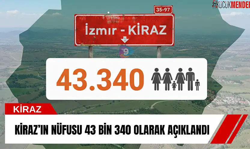 Kiraz'ın nüfusu 43 bin 340 olarak açıklandı