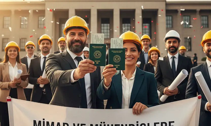 MİMAR VE MÜHENDİSLERE YEŞİL PASAPORT YOLU AÇILIYOR