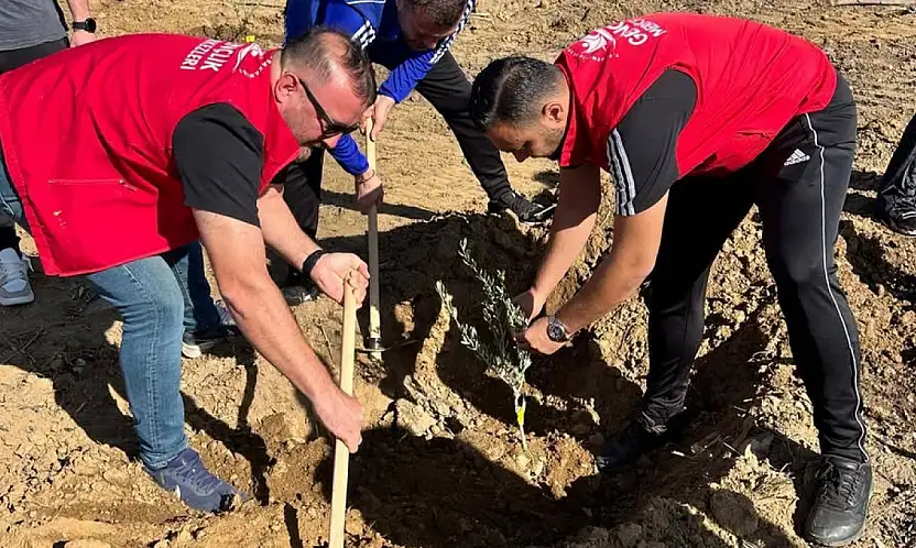 Ödemiş Gençlik Merkezi, Yangın Bölgesinde Fidan Dikti