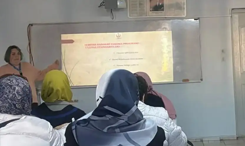 ÖDEMİŞ HALK EĞİTİM MERKEZİ'NDE KANSER FARKINDALIK EĞİTİMİ