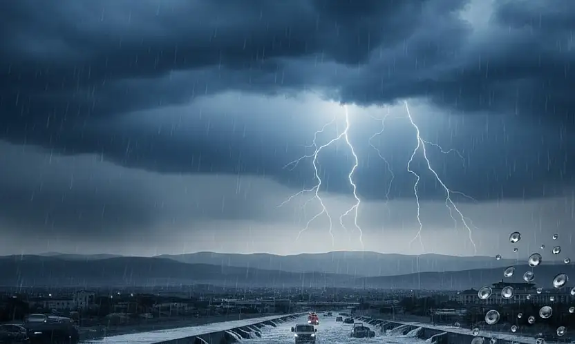 ÖDEMİŞ KAYMAKAMLIĞI'NDAN KUVVETLİ SAĞANAK UYARISI