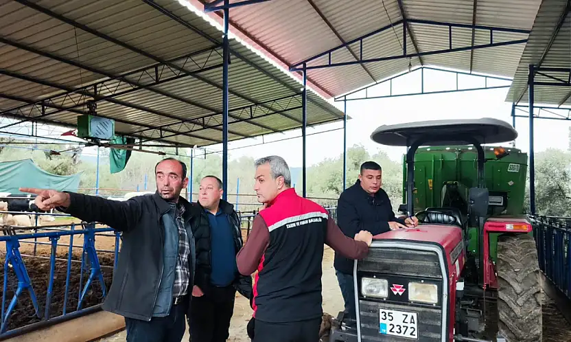 ÖDEMİŞ'TE BESİLİK HAYVAN İTHALATI İÇİN SAHADA DENETİM