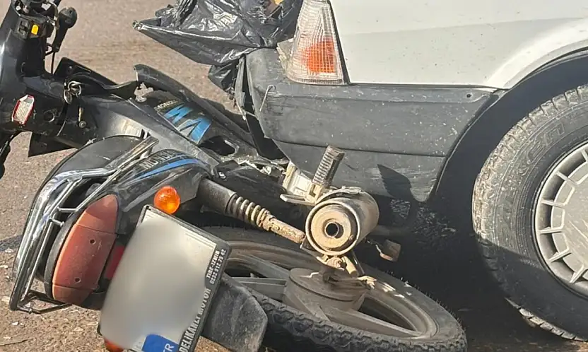 Ödemiş'te Korkutan Kaza: Motosiklet Sürücüsü Yaralandı