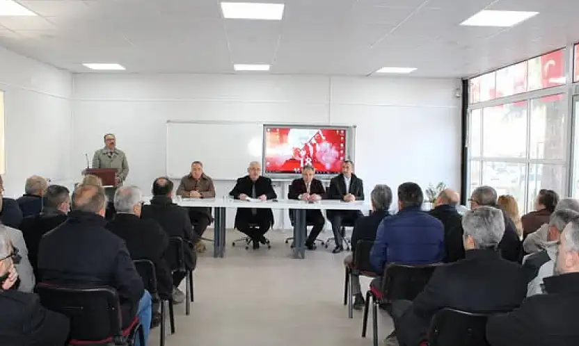 ÖDEMİŞ'TE OKUL VE KURUM MÜDÜRLERİ DEĞERLENDİRME TOPLANTISINDA BULUŞTU