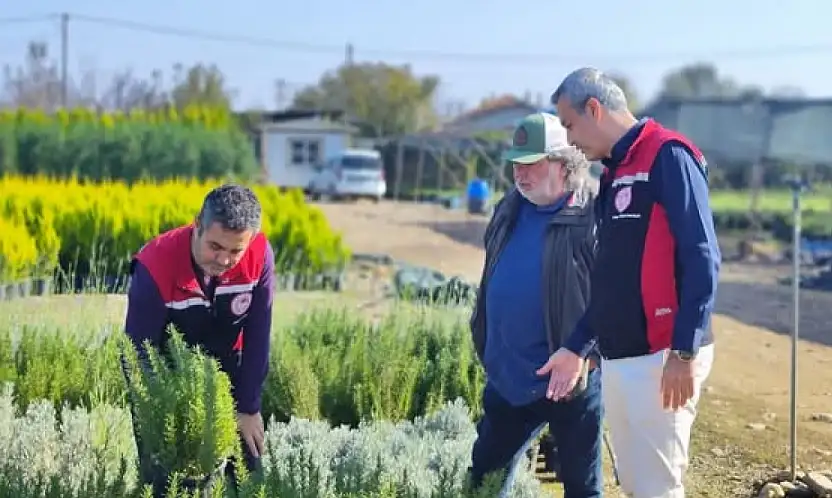 Ödemiş'te Süs Bitkisi ve Fidan Üretim Tesislerine Denetim