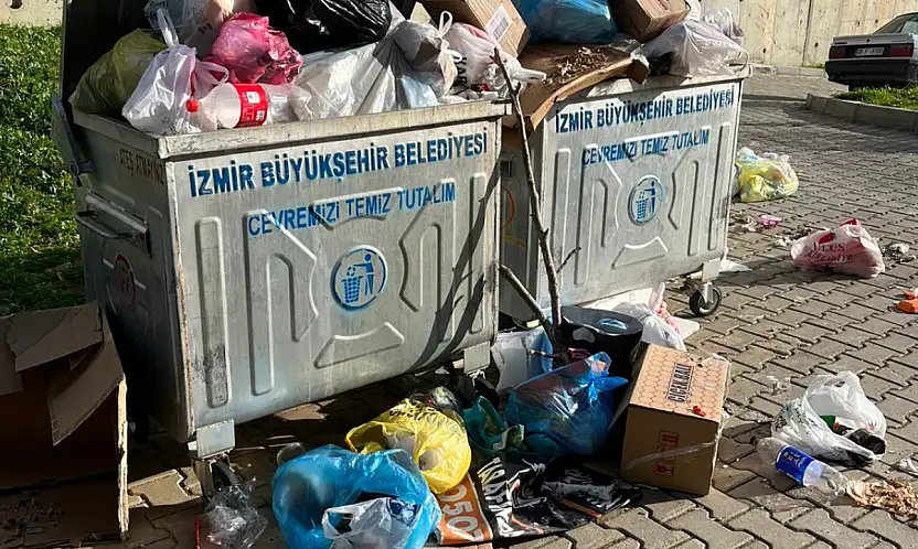 ÖDEMİŞ TOKİ'DE ÇÖP SORUNU BÜYÜYOR: KONTEYNERLER GÜNLERCE DOLU KALIYOR