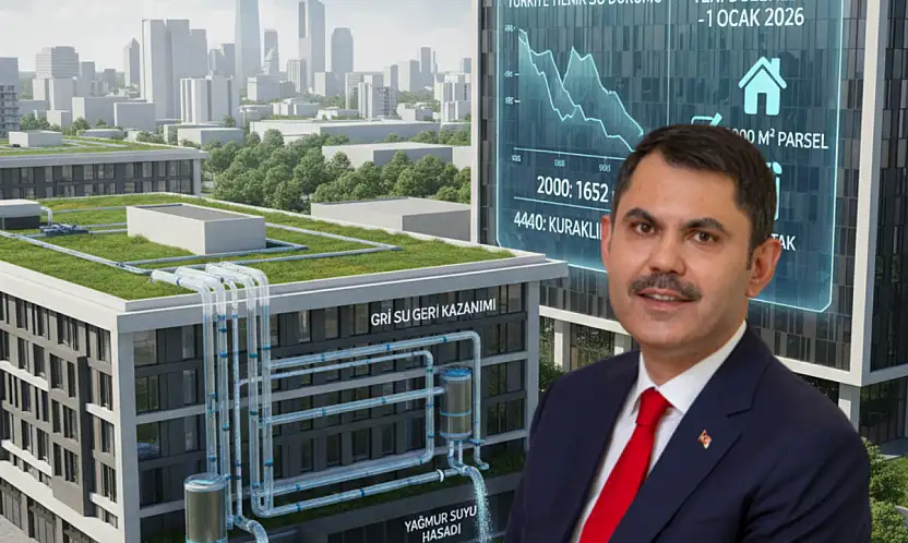 SU KISITLIĞINA KARŞI YENİ ÖNLEM: YAĞMUR SUYU VE GRİ SU SİSTEMLERİ ZORUNLU HALE GELDİ