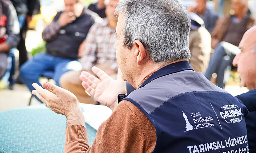 TİRE'DE ÇİFTÇİLERE 'TARIMSAL SULAMADA SU TASARRUFU' EĞİTİMİ