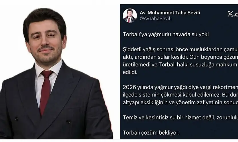 Torbalı'daki su kesintisine DEVA Partisi'nden tepki